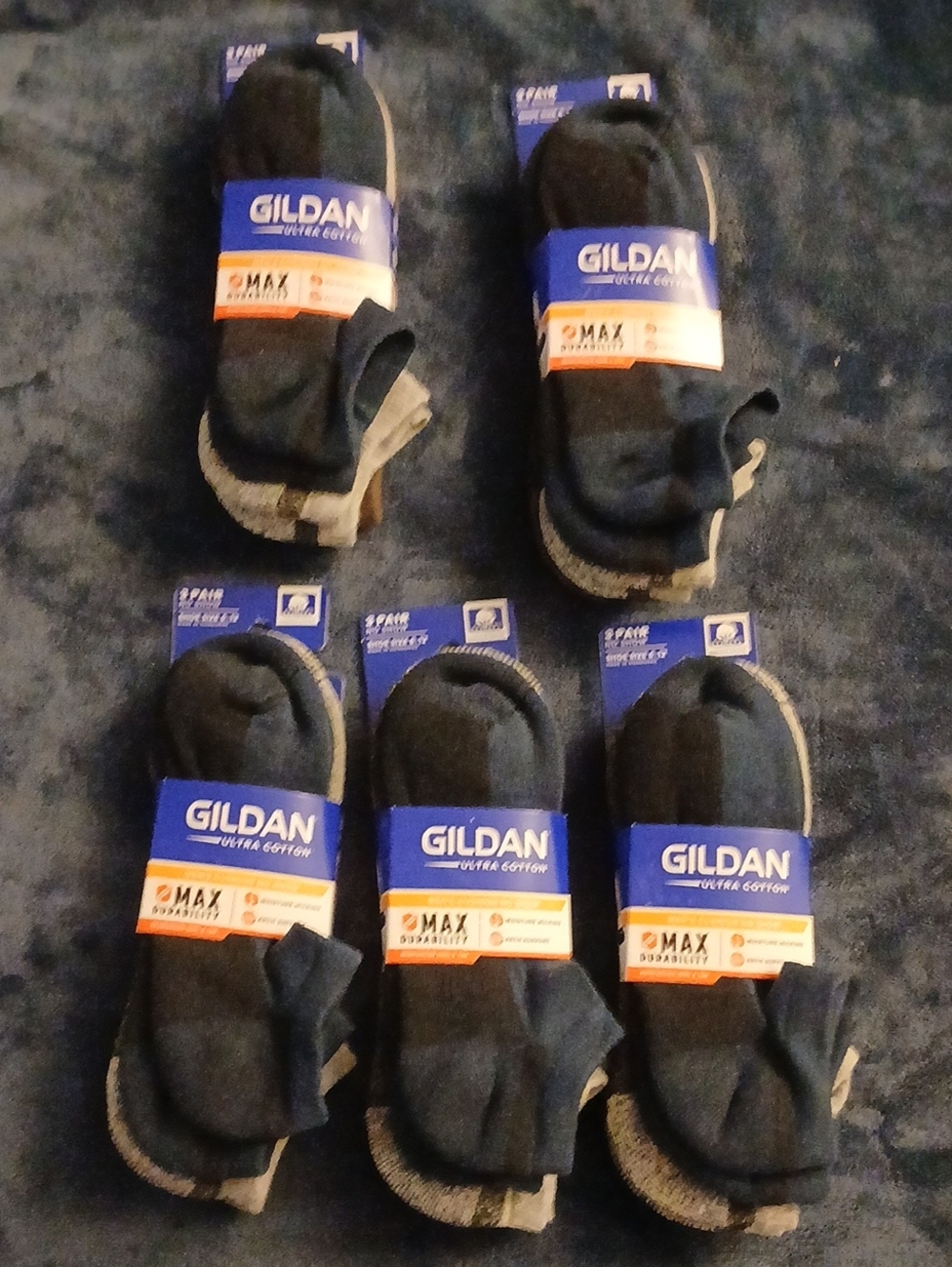 15 Gildan Utra Cotton No Show Assortmant Muliti Color Socks Mens Size 6-12 New